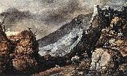 Joos de Momper Landscape with the Temptation of Christ Spain oil painting artist